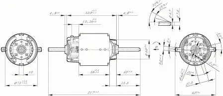 Моторчик печки BOSCH 0130101616