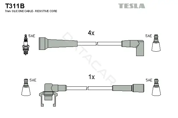 Высоковольтные провода TESLA T311B