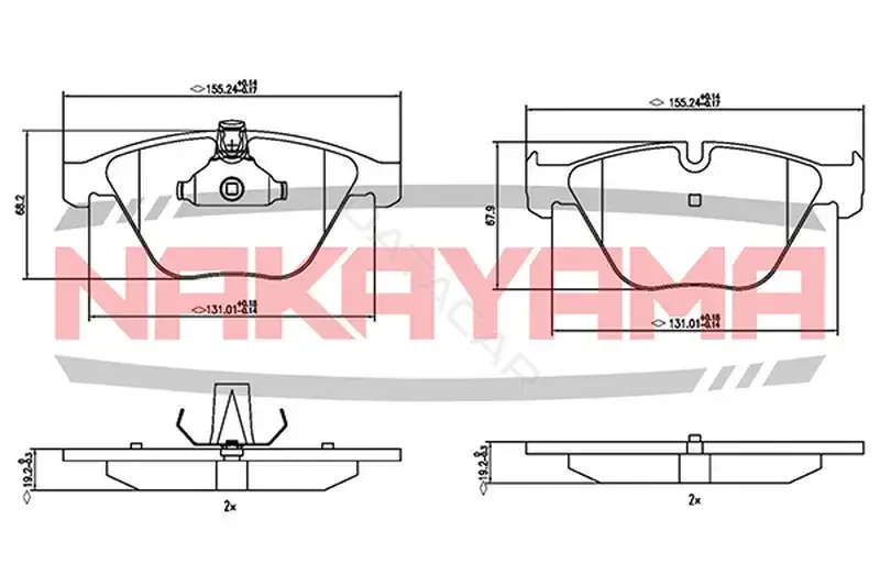 Тормозные колодки NAKAYAMA HP8731NY
