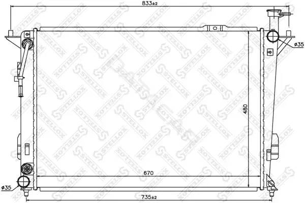 Радиатор охлаждения STELLOX 10-25437-SX