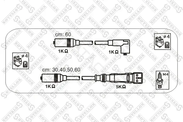 Высоковольтные провода STELLOX 10-38337-SX
