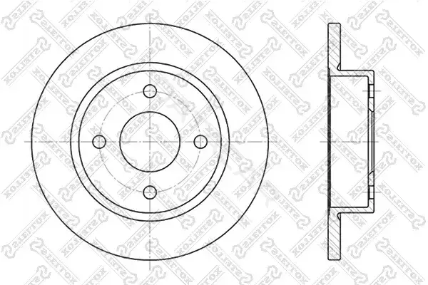 Тормозные диски STELLOX 6020-2237-SX