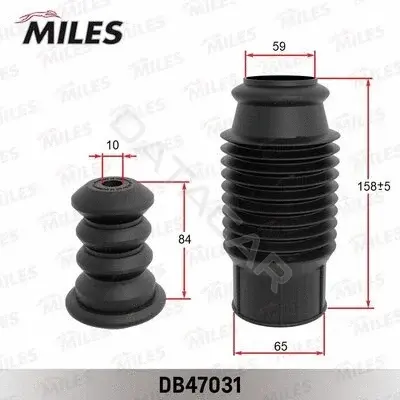 Пыльники и отбойники амортизатора MILES DB47031