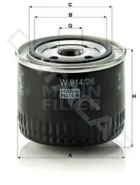 Масляный фильтр MANN W914/26