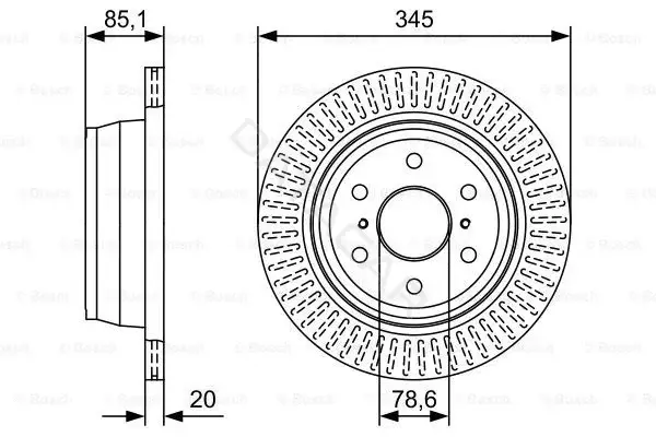 Тормозные диски BOSCH 0986479W32