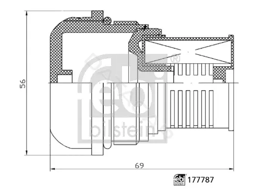 Фильтр масляный муфты Haldex FEBI 177787