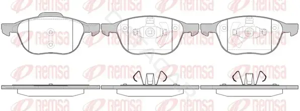 Тормозные колодки REMSA 1082.00