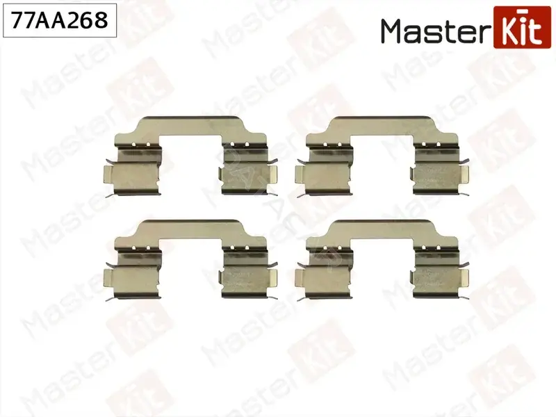 Ремкомплект тормозных колодок MASTERKIT 77AA268