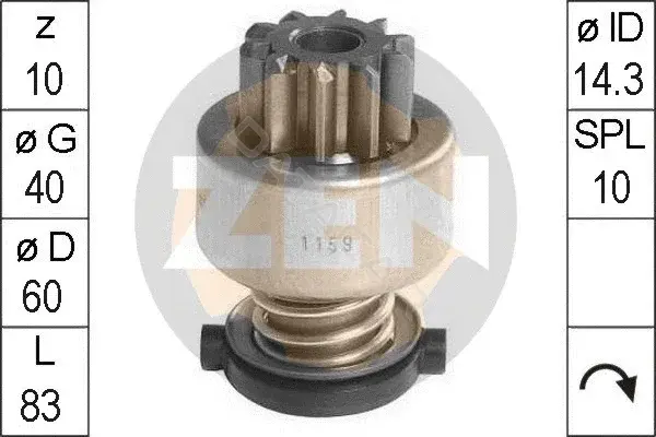 Бендикс стартера ERA ZN1159