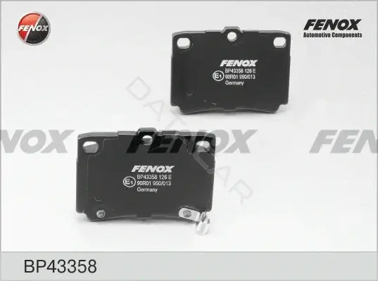 Тормозные колодки FENOX BP43358