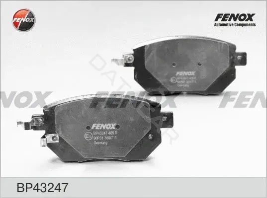 Тормозные колодки FENOX BP43247