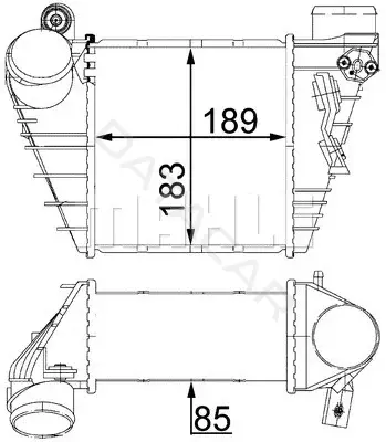Интеркулер KNECHT/MAHLE CI22000S