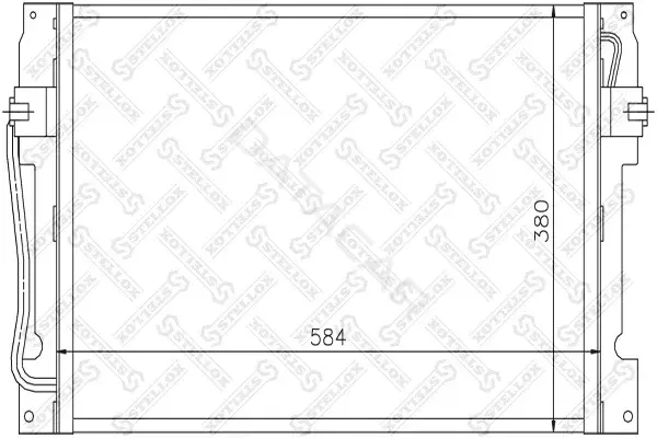 Радиатор кондиционера STELLOX 10-45168-SX