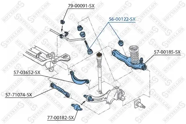 Стойки стабилизатора STELLOX 56-00122-SX