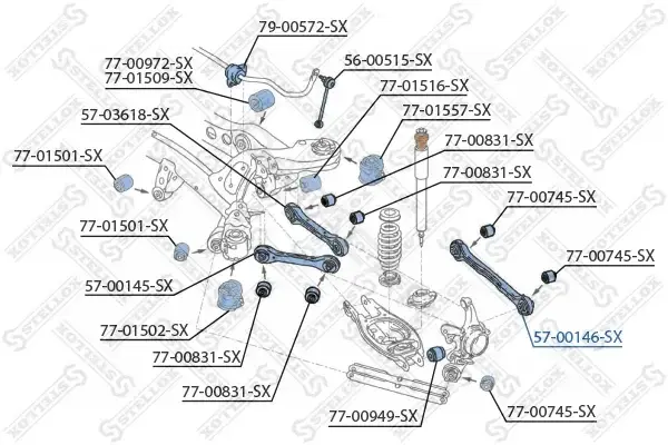 Рычаги STELLOX 57-00146-SX