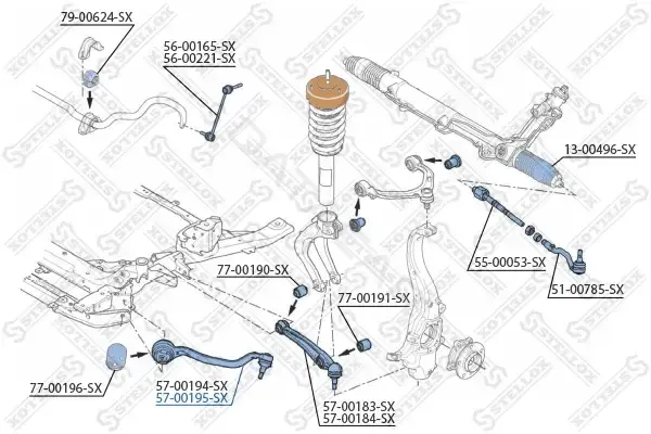 Рычаги STELLOX 57-00195-SX