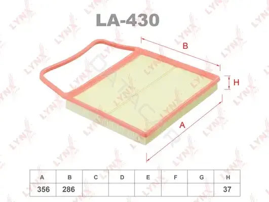 Воздушный фильтр LYNXAUTO LA-430