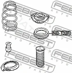 Опора амортизатора FEBEST NB-T32F