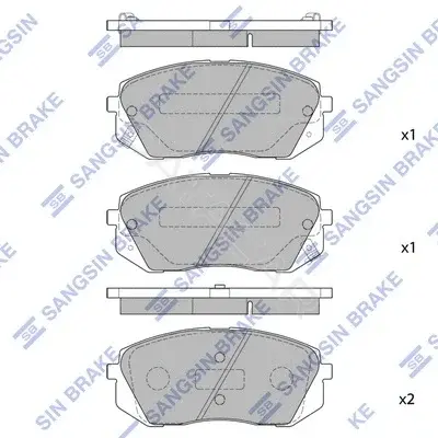 Тормозные колодки Hi-Q SP1196