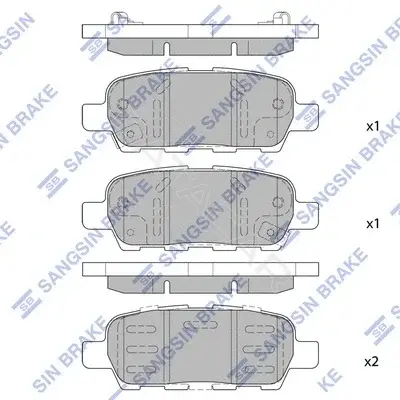 Тормозные колодки Hi-Q SP1250