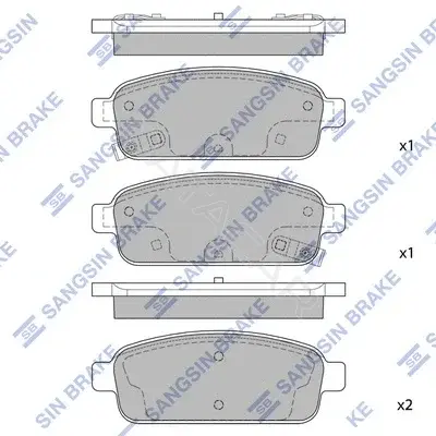 Тормозные колодки Hi-Q SP1363