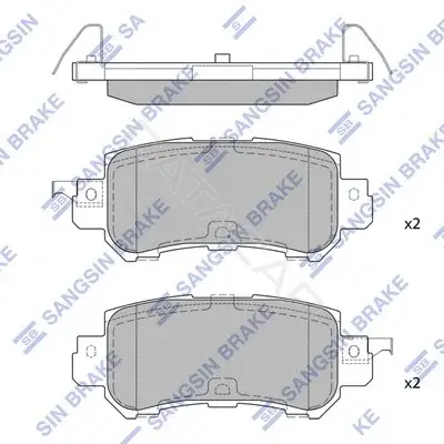 Тормозные колодки Hi-Q SP1672