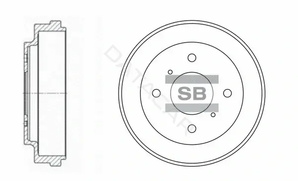 Тормозной барабан Hi-Q SD4212