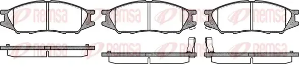 Тормозные колодки REMSA 1123.02