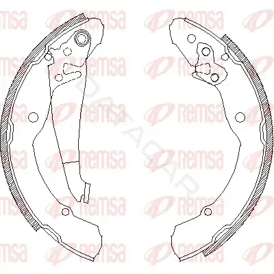 Барабанные колодки REMSA 4082.00