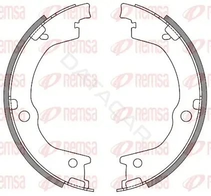 Колодки ручника REMSA 4644.00
