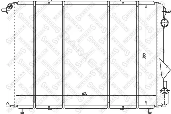 Радиатор охлаждения STELLOX 10-25231-SX