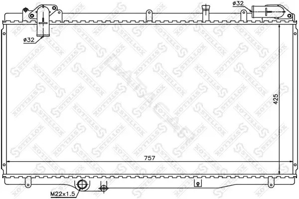 Радиатор охлаждения STELLOX 10-25274-SX
