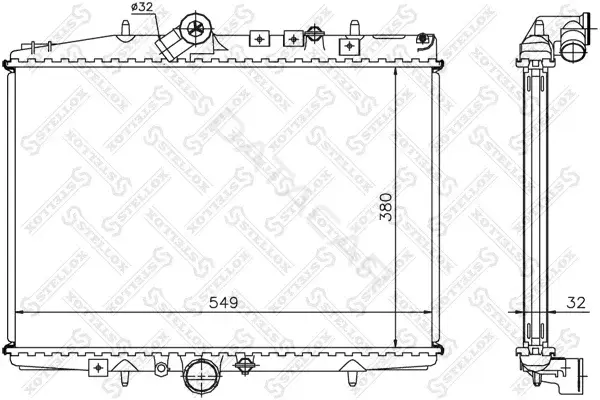 Радиатор охлаждения STELLOX 10-25647-SX