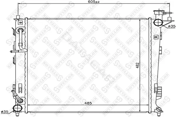 Радиатор охлаждения STELLOX 10-26617-SX
