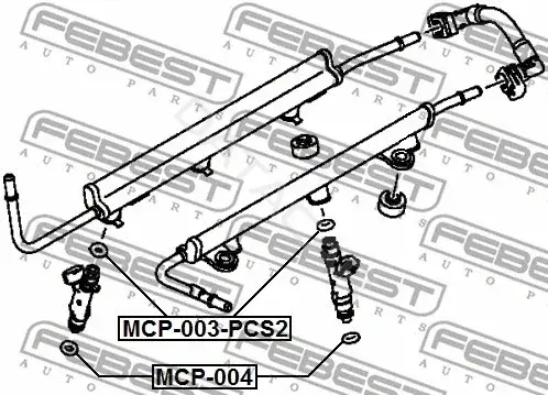 Сальник коленвала FEBEST MCP-003-PCS2