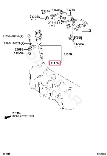 Ремкомплект форсунок TOYOTA 11176-33010