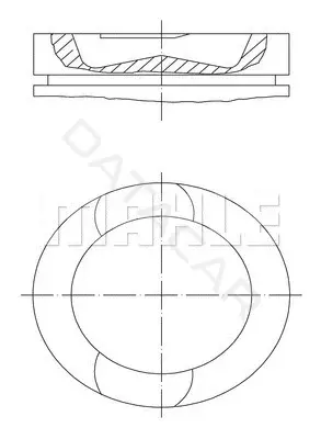 Поршень двигателя KNECHT/MAHLE 037PI00107000