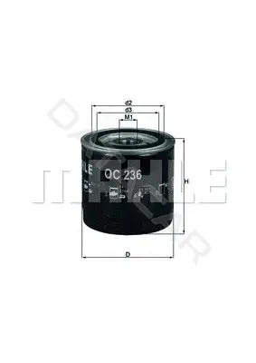 Масляный фильтр KNECHT/MAHLE OC236