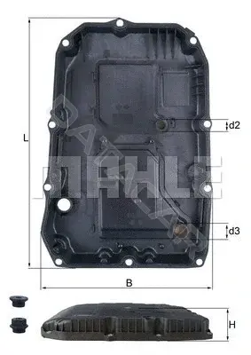 Масляный фильтр KNECHT/MAHLE HX196KIT
