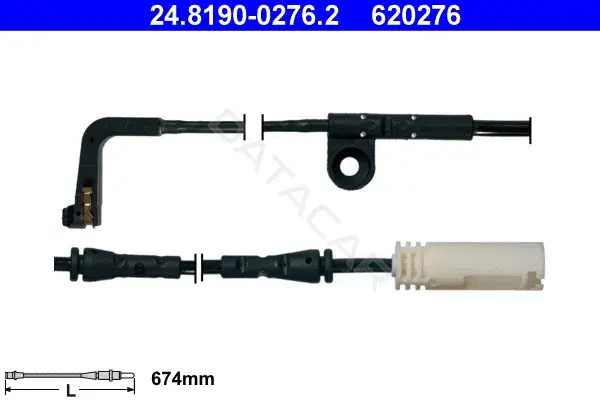 Датчик износа тормозных колодок ATE 24.8190-0276.2