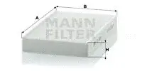 Фильтр салонный MANN CU1629