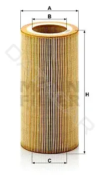 Масляный фильтр MANN HU1297x