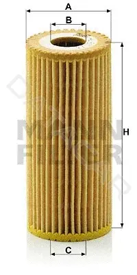 Масляный фильтр MANN HU615/3x