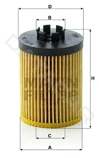 Масляный фильтр MANN HU712/8x