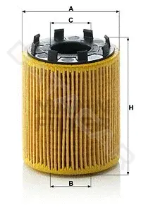 Масляный фильтр MANN HU713/1x