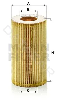 Масляный фильтр MANN HU718/1y