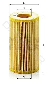 Масляный фильтр MANN HU718/1z