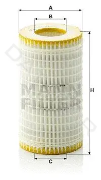 Масляный фильтр MANN HU718/5x