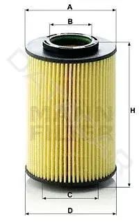 Масляный фильтр MANN HU822/5x