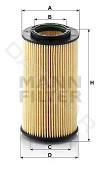 Масляный фильтр MANN HU824x